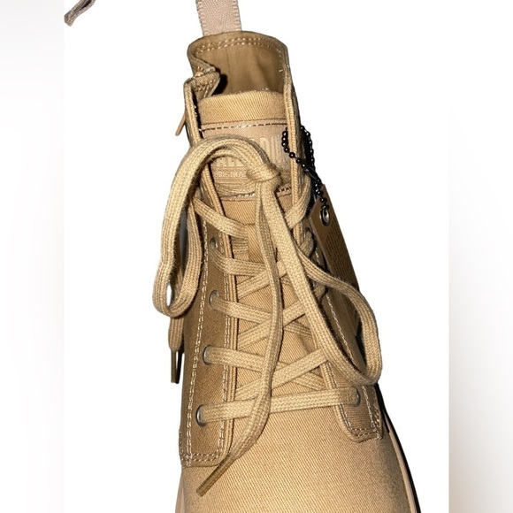 Free People Pallabase Twill Platform Sneaker Boot Lace Up NEW Women 10M Trails - Picture 7 of 13